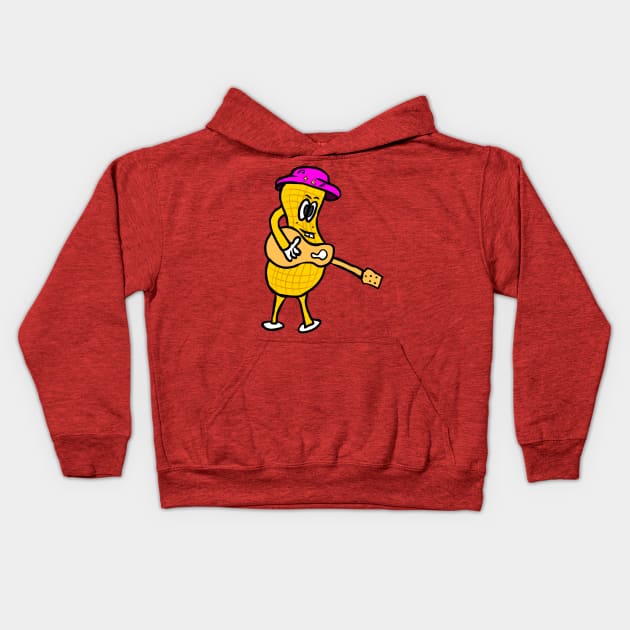 Peanuts music Kids Hoodie by Cahya. Id